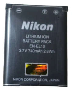 Nikon EN-EL10 Battery GENUINE Coolpix S60 S80 S220 S230 S500 S570 S3000 S4000 ✅ - Picture 1 of 4
