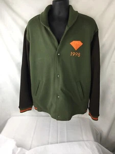 Diamond Winter Coat XL Green/ Orange - Picture 1 of 4