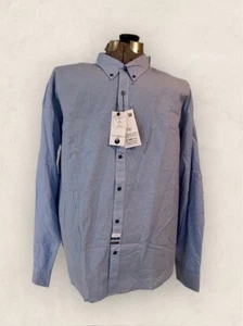 Denim & Flower Ricky Singh NWT - Men shirt Big & Tall 3XL long sleeve light blue - Picture 1 of 5