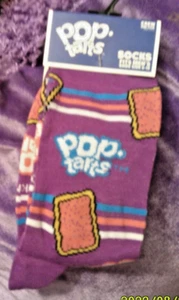 POP TARTS Socks Men's Size 6-12  1 Pair  Novelty Socks FREE SHIPPING - Picture 1 of 1