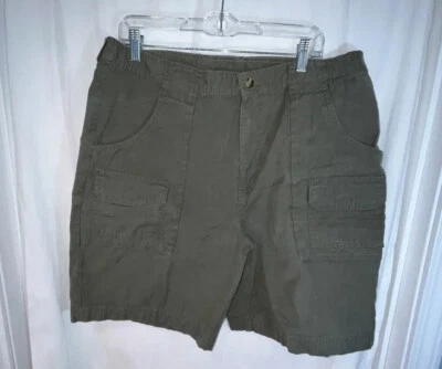 Gander Mountain shorts men's 38 cargo green inseam 9" outdoor 100% cotton — 第 1/4 张图片