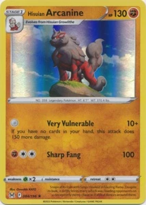 Holo Hisuian Arcanine 084/196 Rare Lost Origin Pokemon TCG - Picture 1 of 1