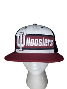 Indiana Hoosiers NCAA Zephyr Mütze verstellbarer Riemen weinrot weiß Freizeit Sportbekleidung - Bild 1 von 5