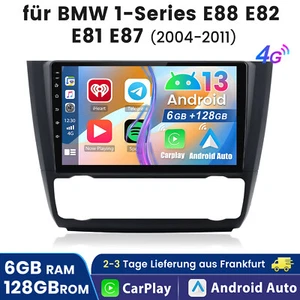 6+128G 8 Core Für BMW 1er E81 E82 E87 E88 Carplay Autoradio Android 13 GPS Navi - Bild 1 von 15