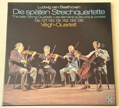 VEGH QUARTET Beethoven Late String Quartets TELEFUNKEN 4LP Box ED1 NM MINT - Image 1 of 3
