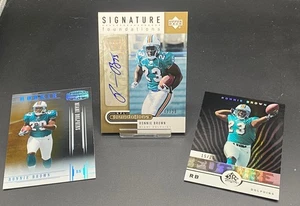 3 CARD LOT ROBBIE BROWN DOLPHINS 2005 ROOKIE #ED 21/25  15/25  1/20 AUTO - Picture 1 of 2
