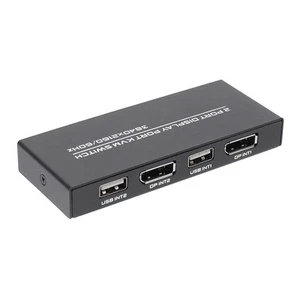 DisplayPort KVM Switch, 4K@60Hz DP USB Switcher for 2 Computer Share7057 - Afbeelding 1 van 8