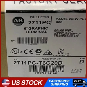 New Allen Bradley 2711PC-T6C20D Panelview Plus Compact600 Touch Free Shipping - Picture 1 of 3