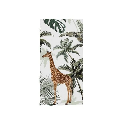 Toalla de mano jirafa tropical toallas de lujo ultra suaves para baño 30"x15" Foto 1 de 3
