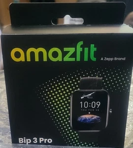 Amazfit Bip 3 Pro Smartwatch – Black – GPS – New - Photo 1 sur 4