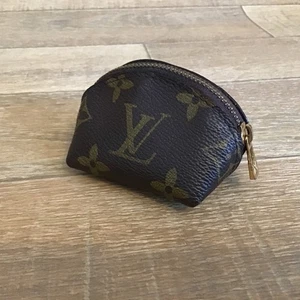 Louis Vuitton Authentic Vintage Monogram Coin Purse Wallet Pochette Made France - Picture 1 of 11