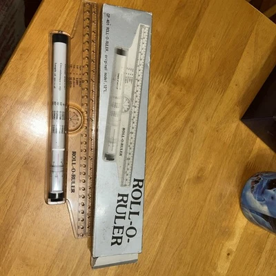 Vintage MSR Rolling Ruler With Original Box 12" Measuring Tool - Image 1 of 4