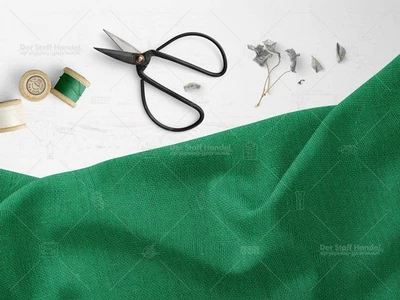 JUTE Stoff fein gewebt Sackleinen Rupfen Dekoration GRÜN EUR 8,98/m - Bild 1 von 3