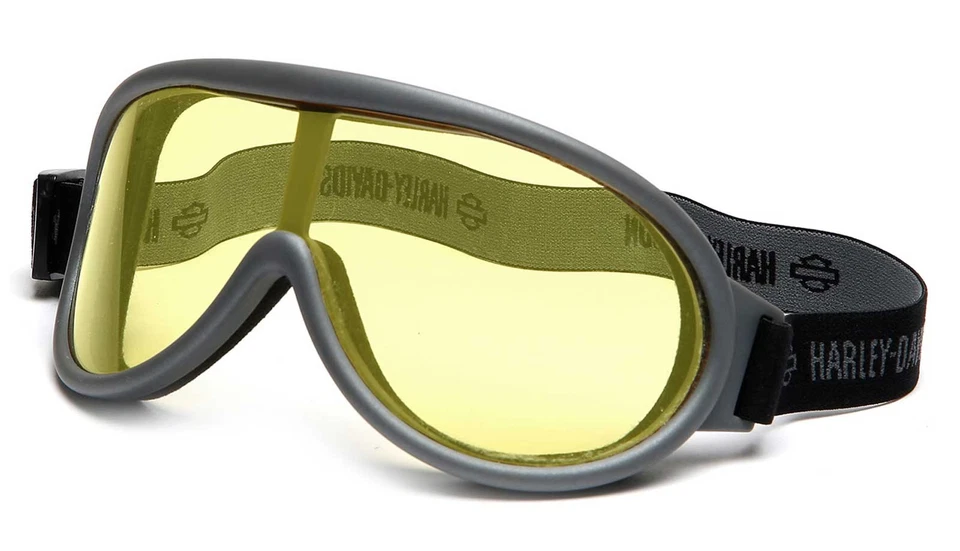 Harley-Davidson Men's Glory Days Fixed Foam Goggles, Yellow Polycarbonate Lens - image 1 of 1