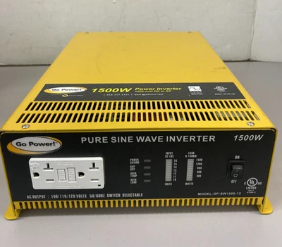 GP-SW1500 1500 Watt Pure Sine Wave Power Inverter , Yellow - Image 1 of 4