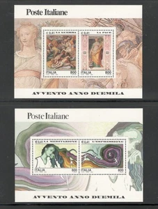 ITALY - MILLENIUM - SET 2 SOUVENIR SHEETS - #2365-6 - MNH - YR 2000 - Picture 1 of 1