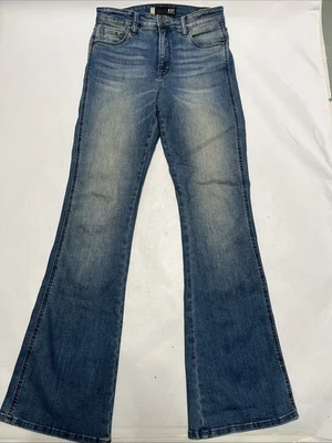 Kut From The Kloth Ana High Rise Fab Ab Flare Denim Jeans Size 2 Stretchy - Image 1 of 4