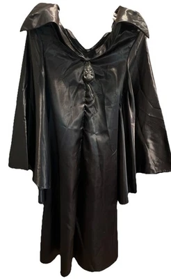 Maleficent COSTUME BLACK long DRESS and HAT, EVIL QUEEN, Witch Women’s Medium, M - Image 1 of 4