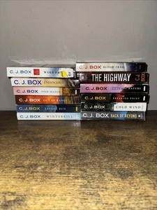 C.J. Box lot of 12 paperback books, 10 are from the Joe Pickett Series. - Picture 1 of 2