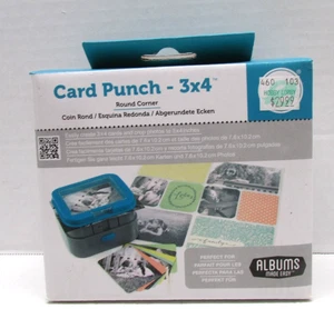 NEW Green We R Memory Keepers Card Punch 3 inch x 4 inch Round Corners - Picture 1 of 5