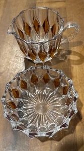 Rare Vintage 1950's Echt Bleikristall German Crystal Dish / Picture Amber Glass - Picture 1 of 8