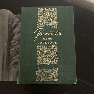 Gourmets’s Menu Cookbook Vintage 1969 Hardback Book Gold Embossed -4th Printing - Picture 1 of 10