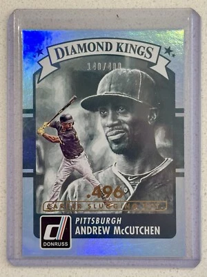 2016 Panini Donruss Diamond Kings Career Stat. Holo SN #/400 Andrew McCutchen - Image 1 of 2