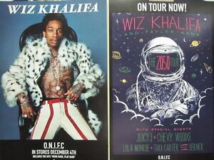 WIZ KHALIFA 2012 o.n.i.f.c. 2 SIDED promotional POSTER Flawless New Old Stock
