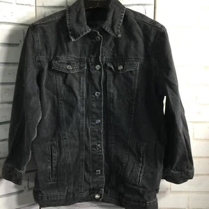 PRIMARK Denim Coblack Jeans Chaqueta Abrigo Damas Talla UK 14 - Imagen 1 de 5