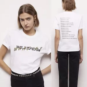 T-shirt donna The Kooples nera e stampa leopardata cotone cos'è - XS $95 - Foto 1 di 9