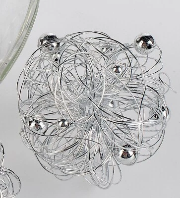 Deko Kugel DRAHT D. 9cm silber Formano - Bild 1 von 2