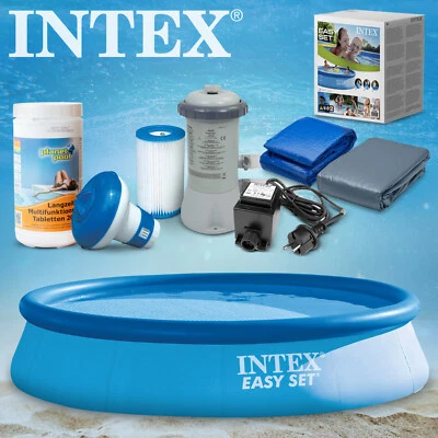INTEX 7 in 1 Set Gartenpool Schwimmbecken 305 x 76 cm mit Fiterpumpe 28120 - Bild 1 von 4