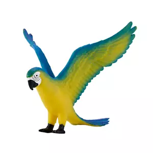 Mojo PARROT MACAW BLUE pet wild models toys plastic figures animals figurines - Picture 1 of 5