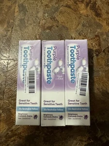 Bundle of 3 Purple Toothpaste Whitening, Purple Toothpaste for Teeth Whitening - Picture 1 of 11