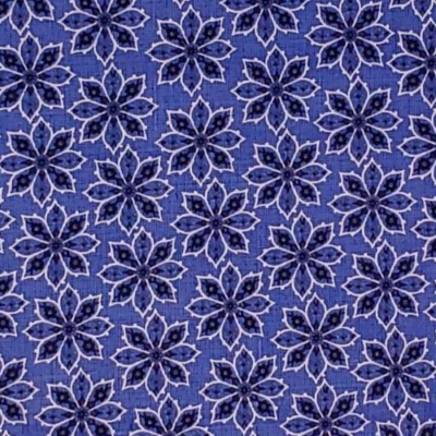 Tela floral floral Periwinkle todo algodón por yarda por yarda Foto 1 de 4