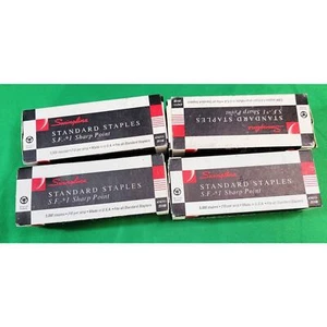 Swingline Standard Staples Lot of 4 Boxes SF-1 USA Home Office Use 4x 5000 - Picture 1 of 4