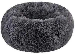 Modern Soft Plush round Pet Bed for Cats or Small Dogs, Mini Medium Sized Dog Ca - Picture 1 of 12