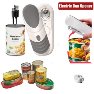 Apriscatole One Pulsante Interruttore On Off Automatico Portatile Apriscatole Elettrico US - Foto 1 di 36