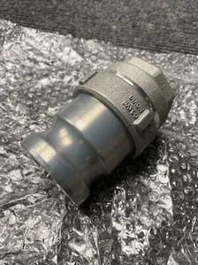 "Adaptador de desconexión seca de aluminio Dixon DBA12-150, sellos FKM, 1-1/2 hembra NPT, 1,5", - Imagen 1 de 8