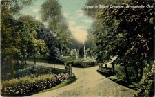 Uma cena no cemitério da União, Steubenville, Ohio OH 1910