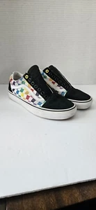 Vans Unisex Arcobaleno Scacchiera Lacci Basso Top M 7 W 8,5 - Foto 1 di 10