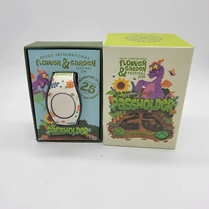 Disney Parks 2018 EPCOT Flower And Garden Festival Passholder Magic Band Figment - Picture 1 of 6