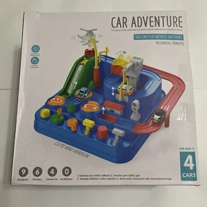 Car Adventure Cute Mini Version No Batteries Needed Kids Toy 4 Cars Ages 3+ - Picture 1 of 6