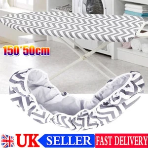 Super Extra Wide Large Elasticated Ironing Board Cover Replacement 150x50cm NEW - Picture 1 of 10