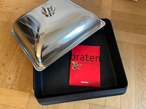 MIELE Multi Bräter: Braten im Gourmet HUB 62-35 für Backofen mit Deckel TOP! - Bild 1 von 6