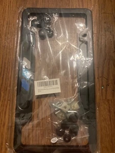 Set of 2 Stripe Black License Plate Frame - Picture 1 of 1
