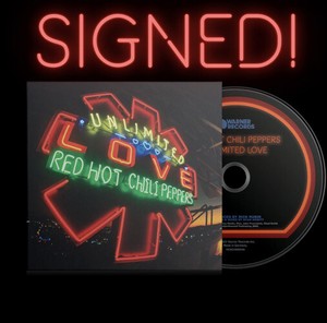 Unlimited Love Red Hot Chili Peppers CD AUTOGRAPHED ART CARD INCLUDED SIGNED