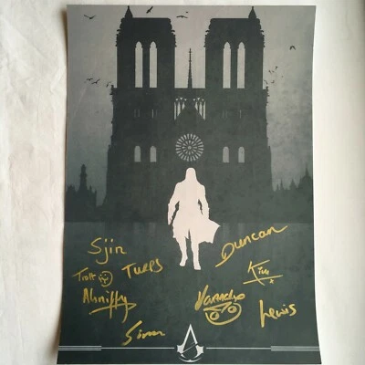Assassin's Creed Unity Lithograph Notre Dame "NEW" NUMBERED SIGNED 395/1500  - Image 1 of 2