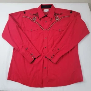 Camisa vaquera occidental As Of Diamond XXL para hombre bordada cónica - Imagen 1 de 11