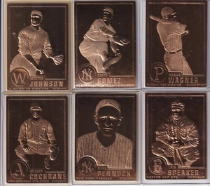 6 Hall of Famers Danbury Mint Baseball Cards - Picture 1 of 1